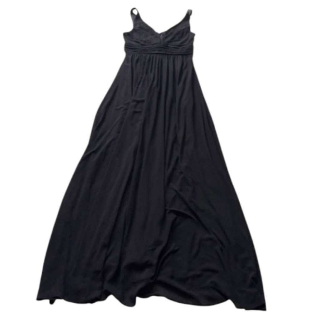 Lulus Thoughts of Hue Black Surplice Elegant Formal Black Maxi Dress Sz Large - Picture 3 of 13